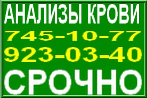 Анализы крови фото